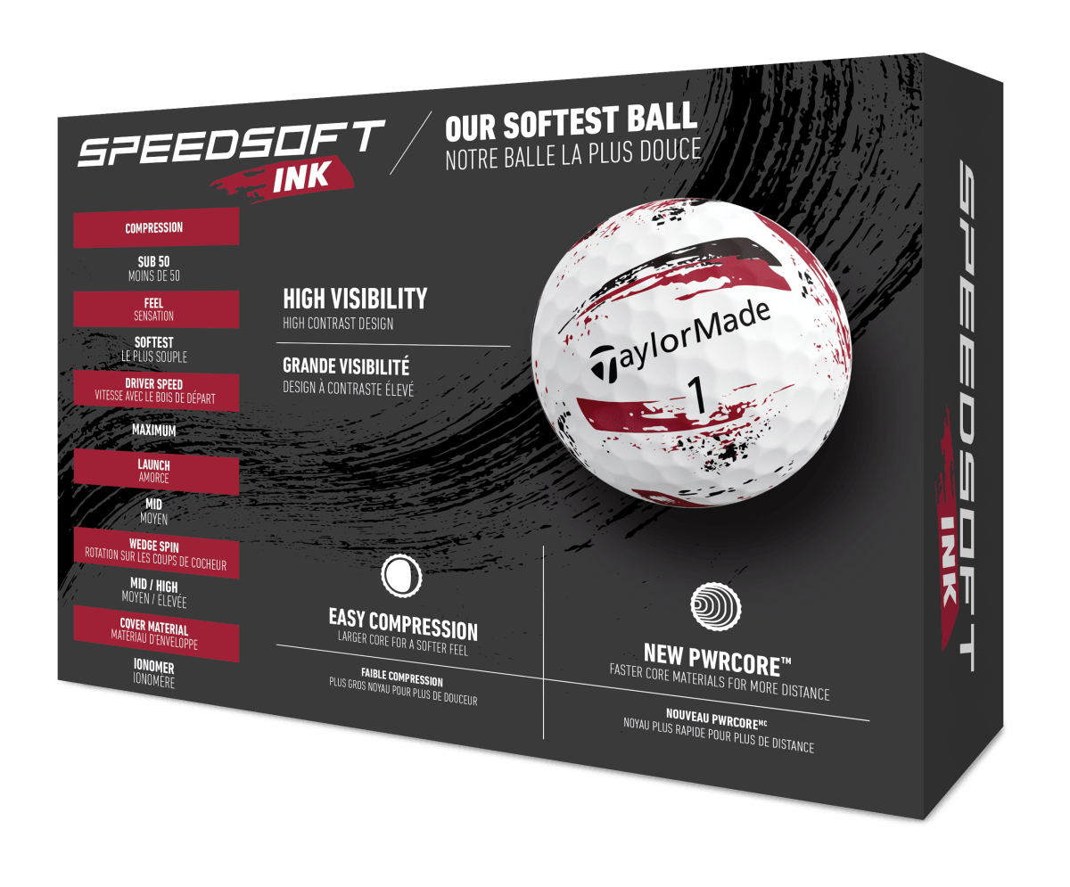 TaylorMade Speedsoft Ink Red Dozen Pack - TaylorMade