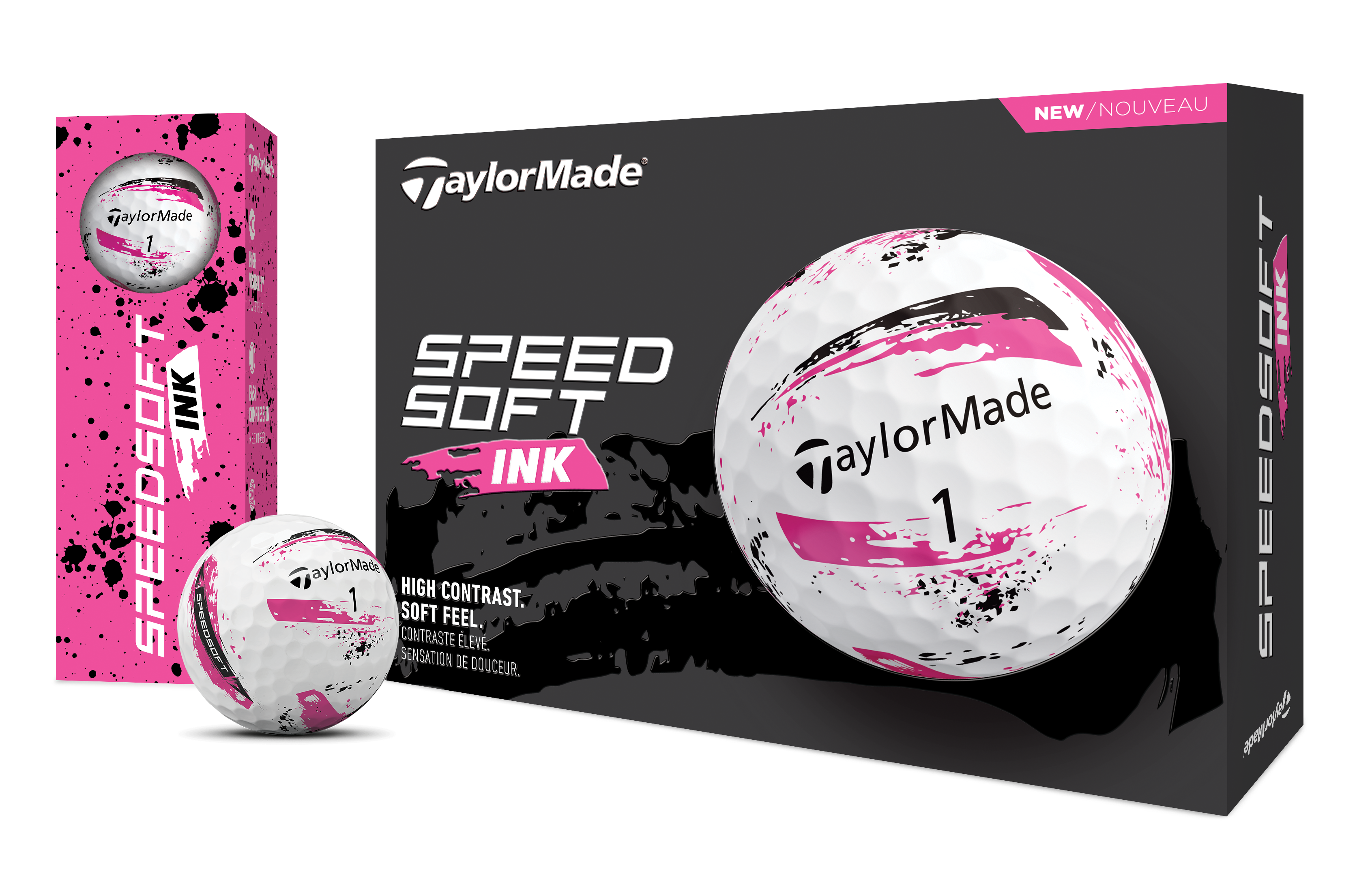 TaylorMade Speedsoft Ink Pink Dozen Pack