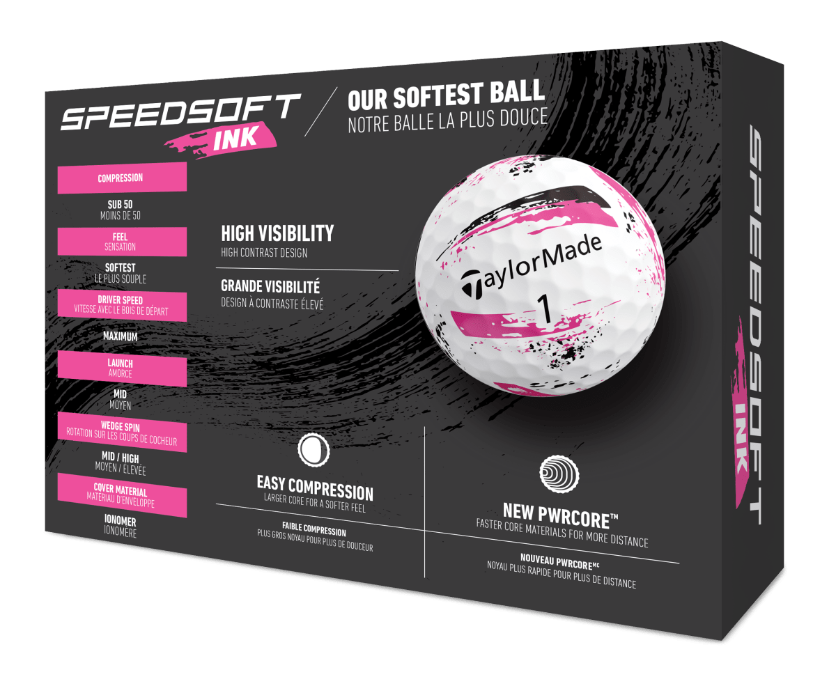 TaylorMade Speedsoft Ink Pink Dozen Pack - TaylorMade