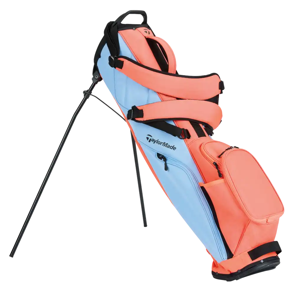 Taylormade Flextech Carry Bag - Light Blue/Coral