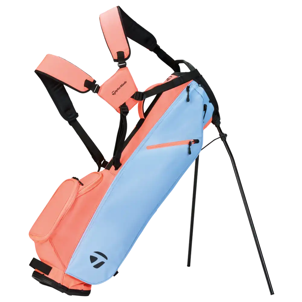 Taylormade Flextech Carry Bag - Light Blue/Coral