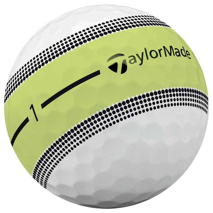 TaylorMade Tour Response Stripe Golf Balls - Neon Multi - 12 Pack