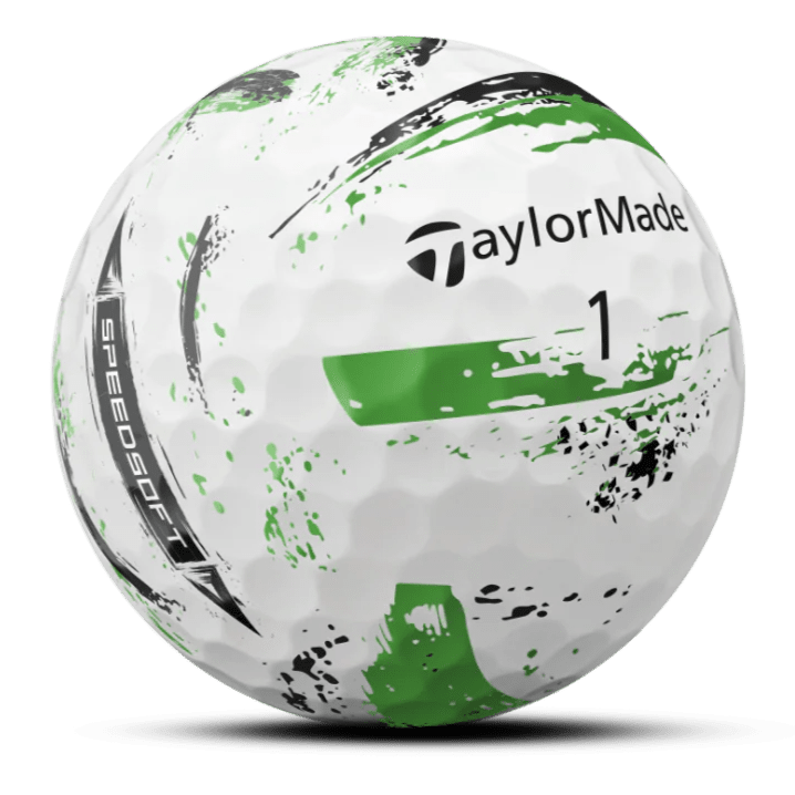 TaylorMade Speedsoft Ink Green Golf Balls (3 Ball Sleeve) - TaylorMade