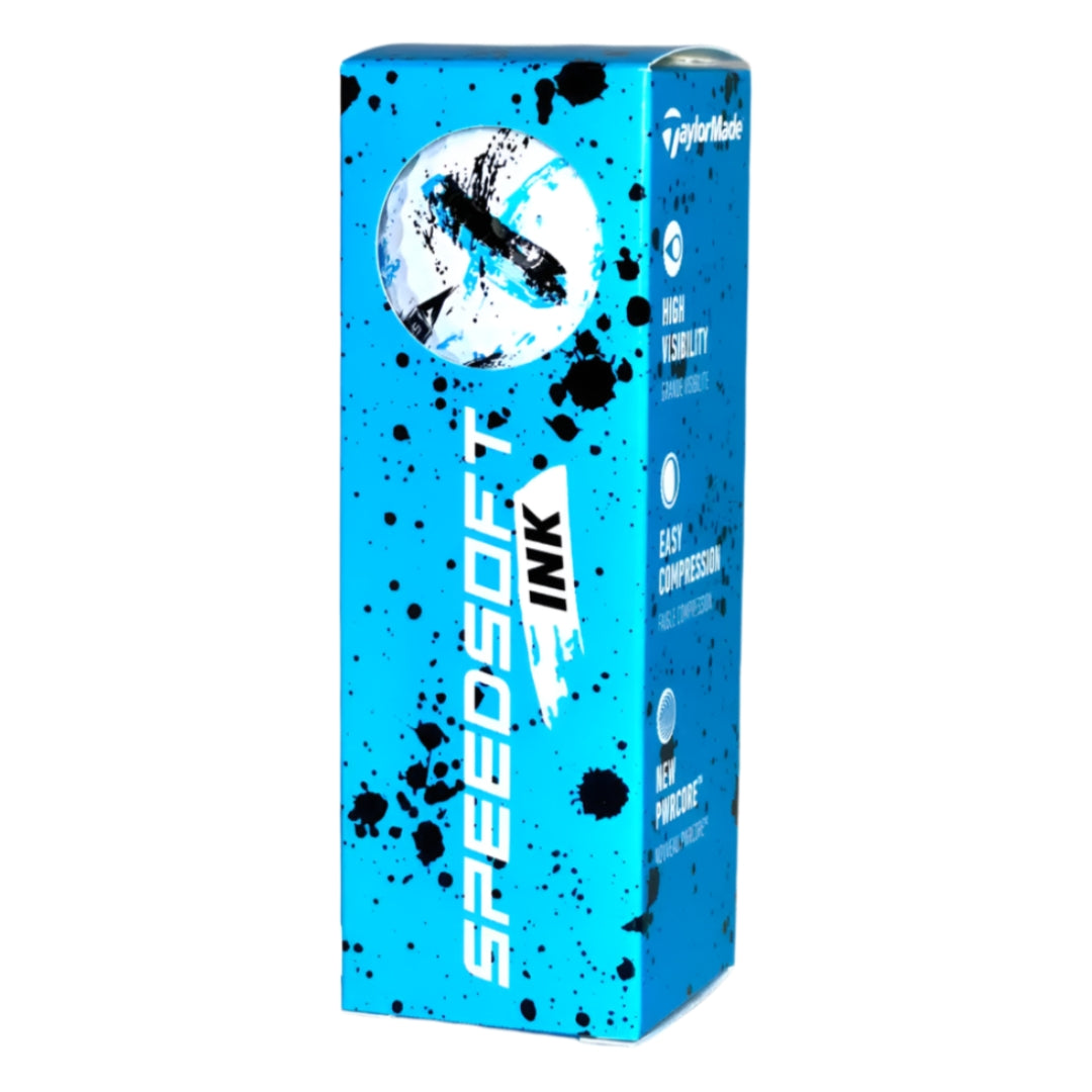 TaylorMade Speedsoft Ink Blue Golf Balls (3 Ball Sleeve)