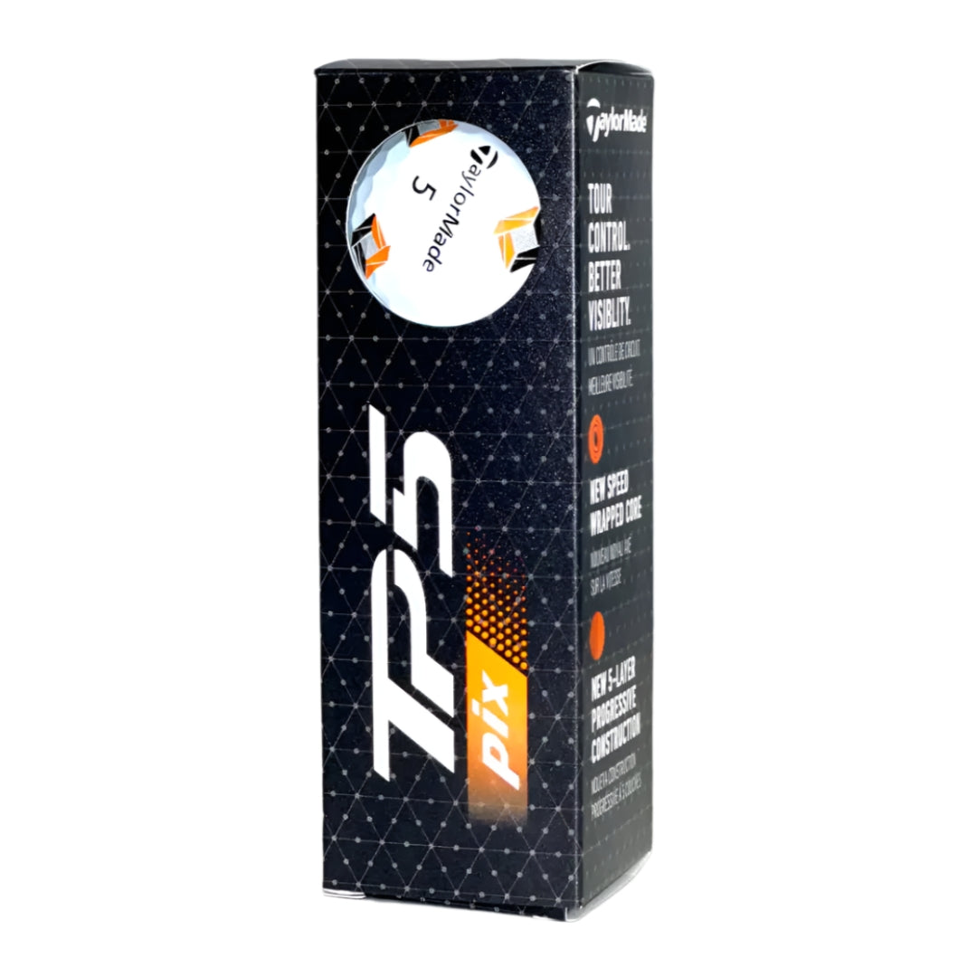 TaylorMade TP5 Pix Golf Balls (3 Ball Sleeve)