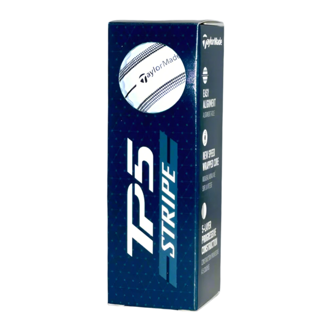 TaylorMade TP5 Stripe Golf Balls (3 Ball Sleeve)