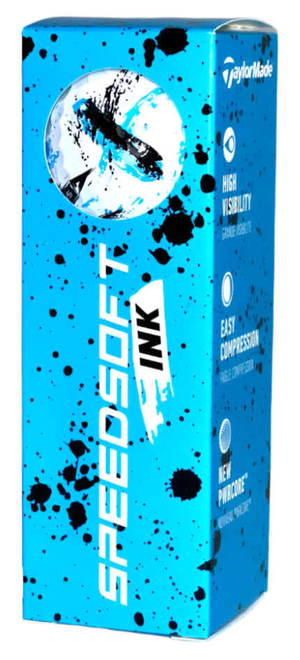 TaylorMade Speedsoft Ink Blue Golf Balls (3 Ball Sleeve)