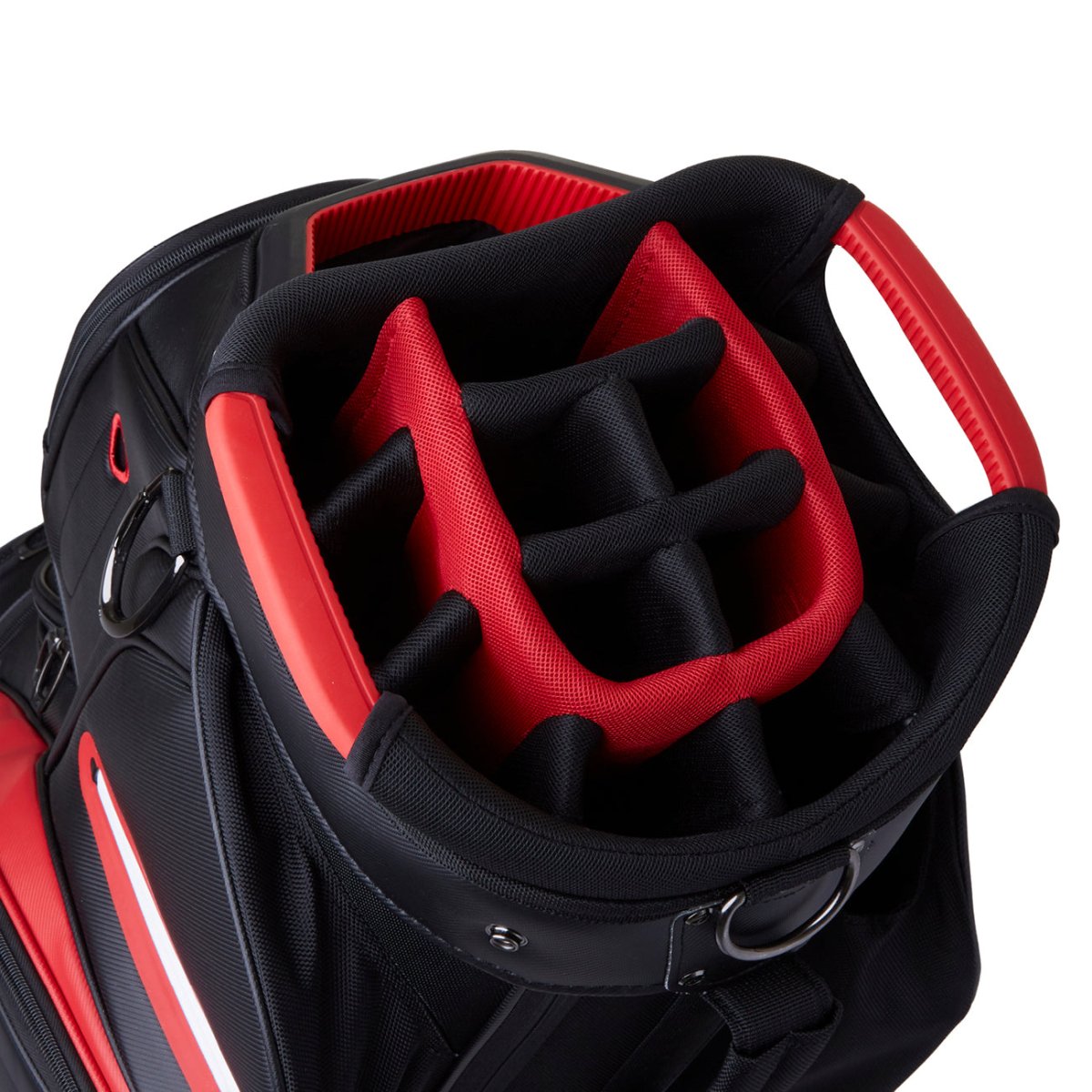 Taylormade Deluxe Cart Bag - Black/Red - TaylorMade