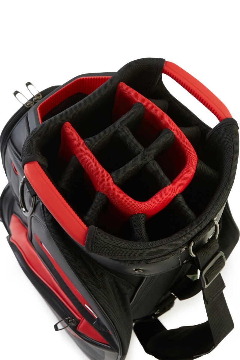Taylormade Deluxe Cart Bag - Black/Red - TaylorMade