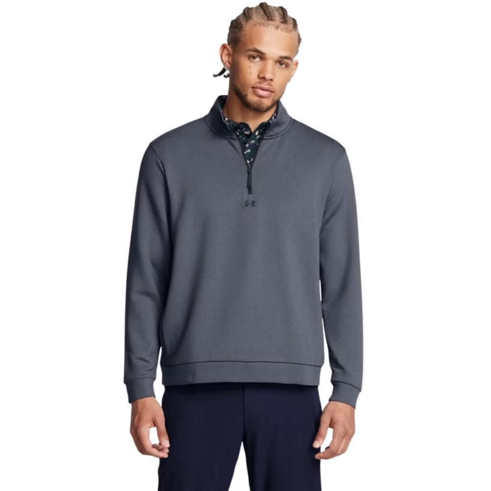 Under Armour Drive Men's Golf Jumper - Downpour Grey / Gravel - Under Armour