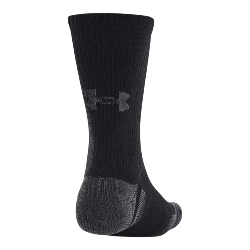 Under Armour Performance Tech Unisex 3-Pack Crew Socks - Black