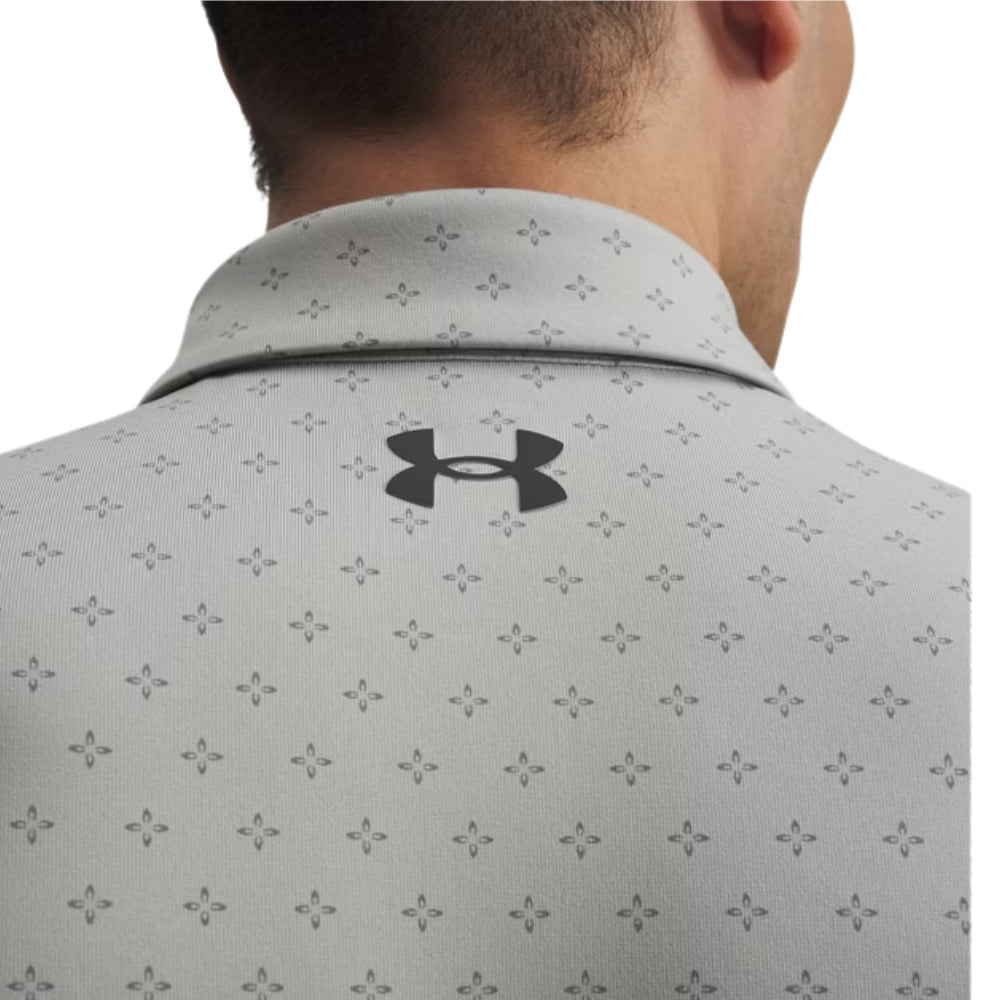 Under Armour Playoff 3.0 Printed Men's Polo - Clay Green / Titanium / Black