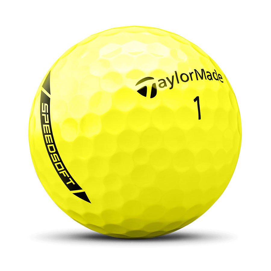 Taylormade SpeedSoft Hi Vis Yellow Golf Balls (3 Ball Sleeve) - TaylorMade
