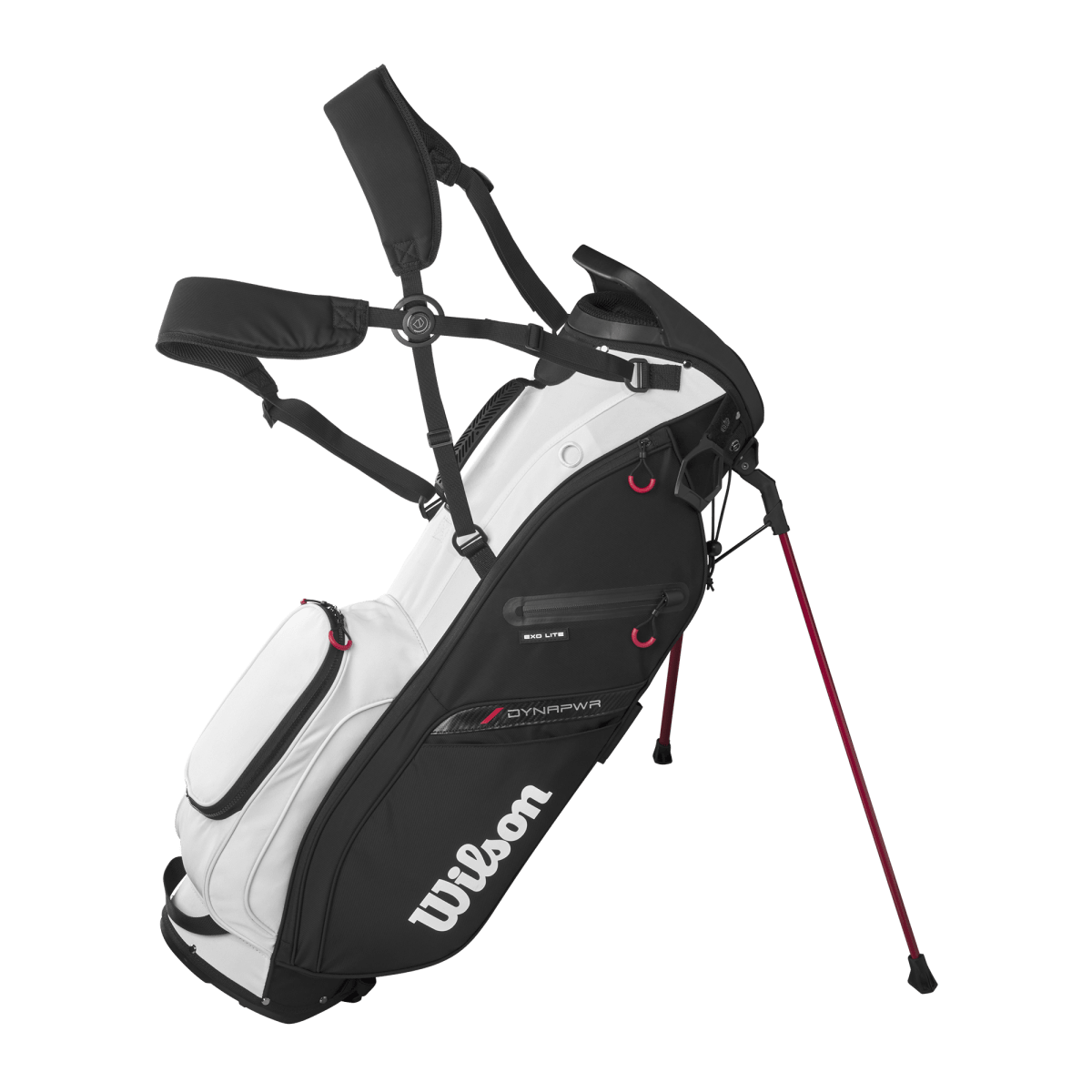 Wilson Exo Lite Golf Stand Bag - Black / Red / White - Wilson
