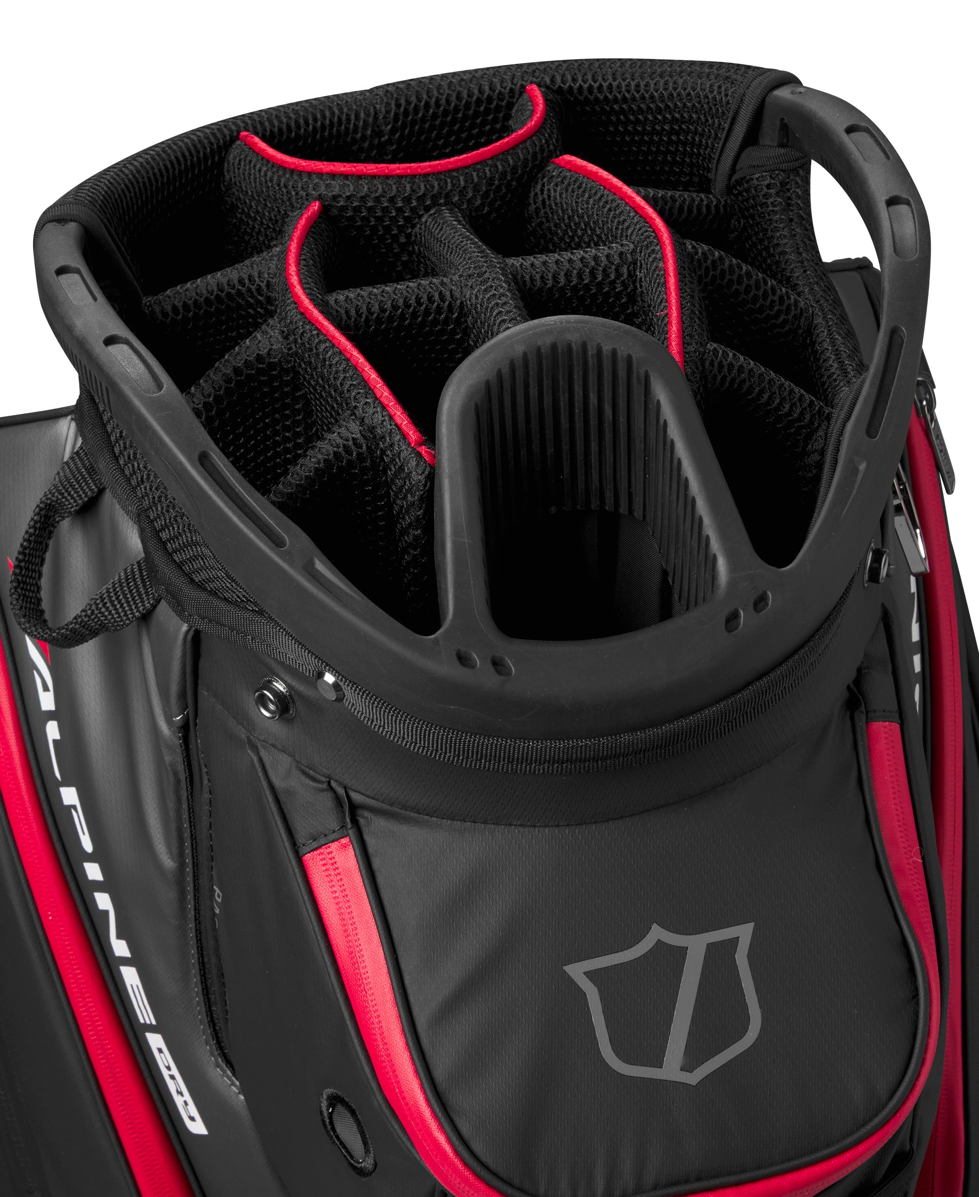 Wilson Alpine Dry Cart Bag - Black / Grey / Red