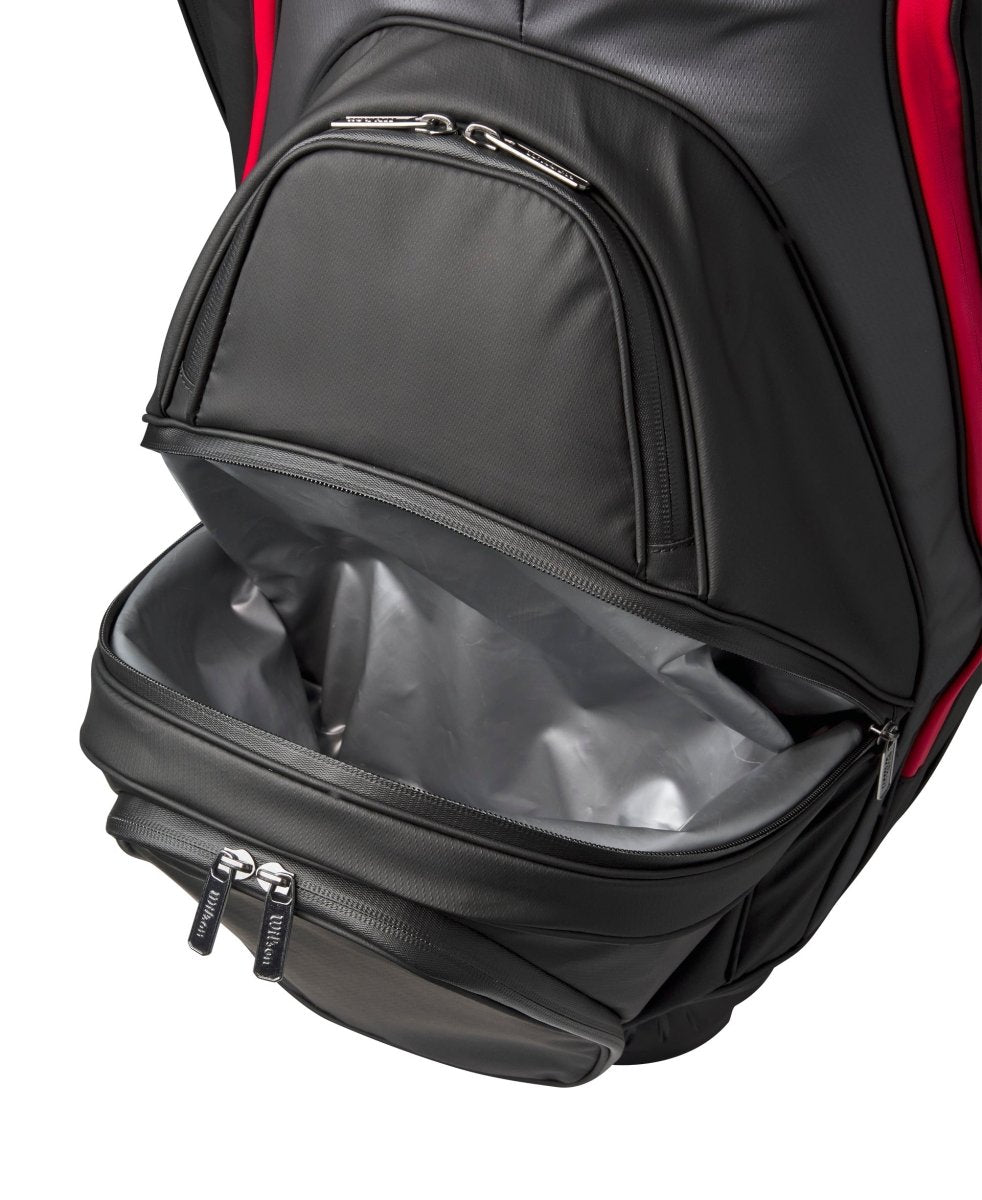 Wilson Alpine Dry Cart Bag - Black / Grey / Red - Wilson
