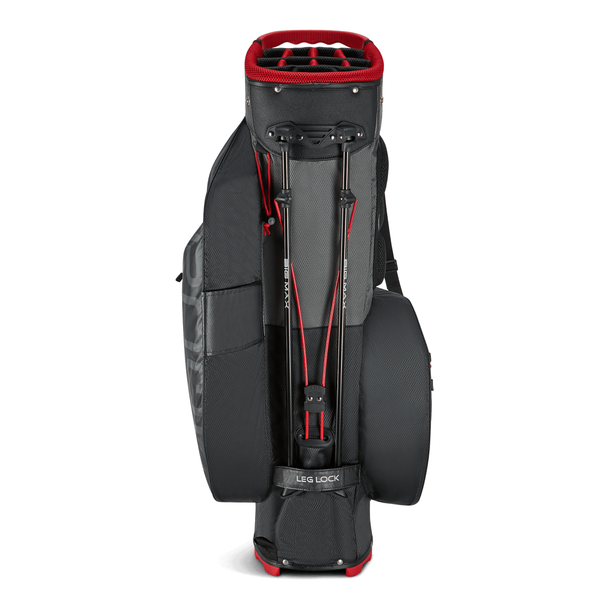 Big Max Aqua Hybrid 4 Golf Stand Bag - Black / Charcoal / Red - Big Max