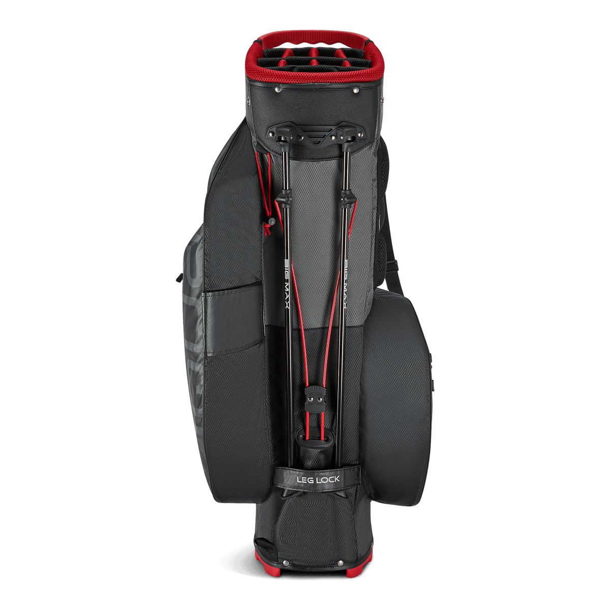 Big Max Aqua Hybrid 4 Golf Stand Bag - Black / Charcoal / Red