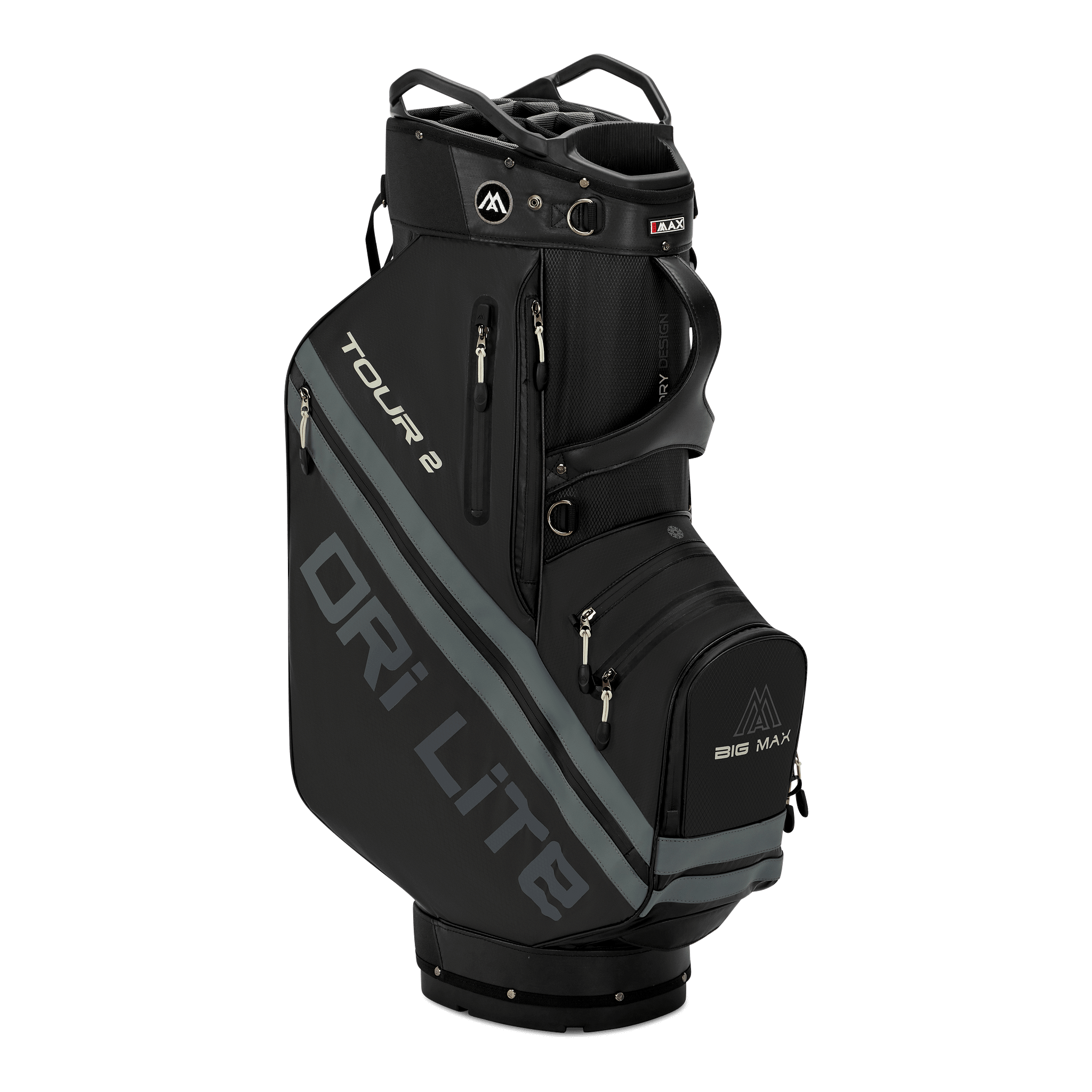Big Max Dri Lite Tour 2 Golf Bag - Black / Charcoal