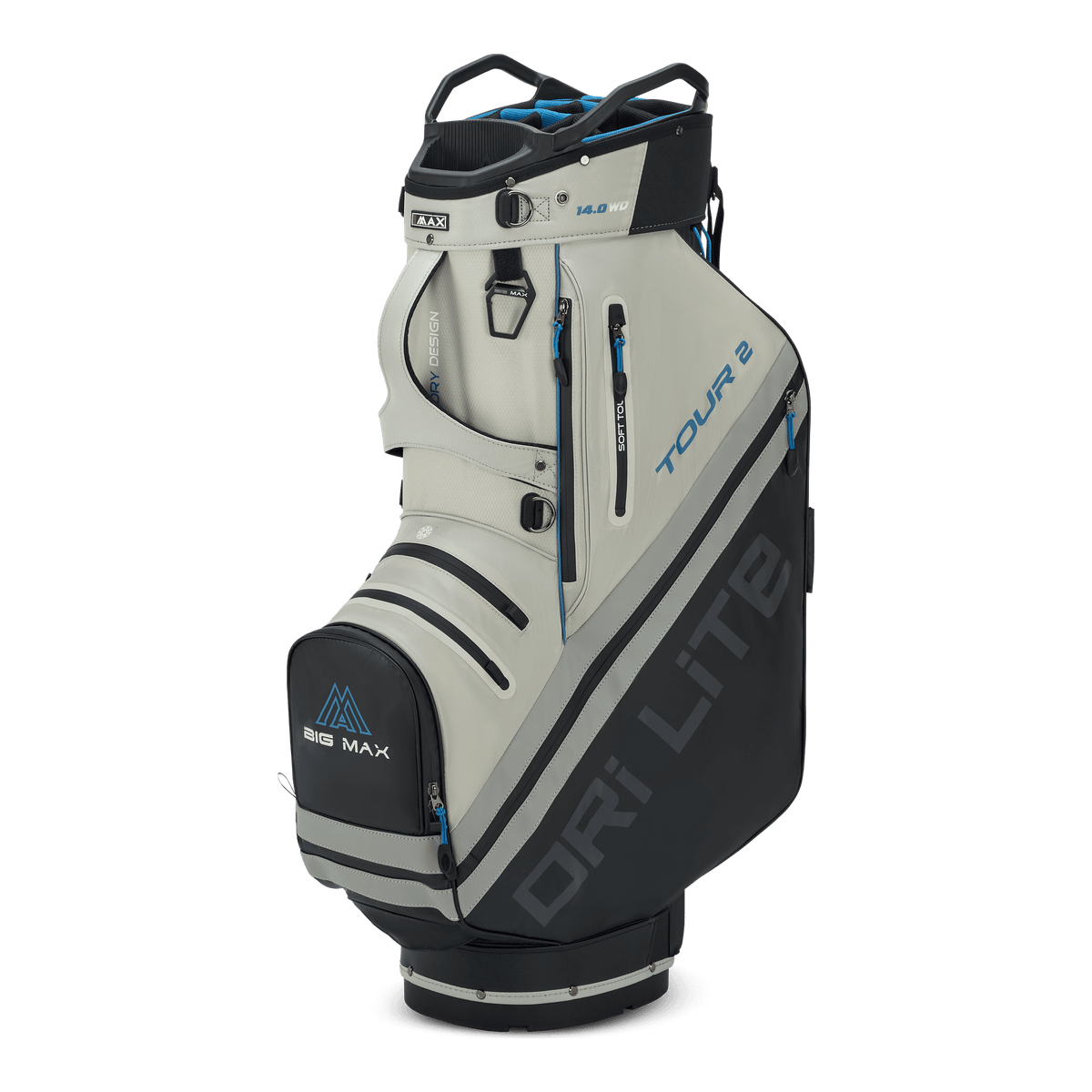 Big Max Dri Lite Tour 2 Golf Bag - Black / Off White / Blue
