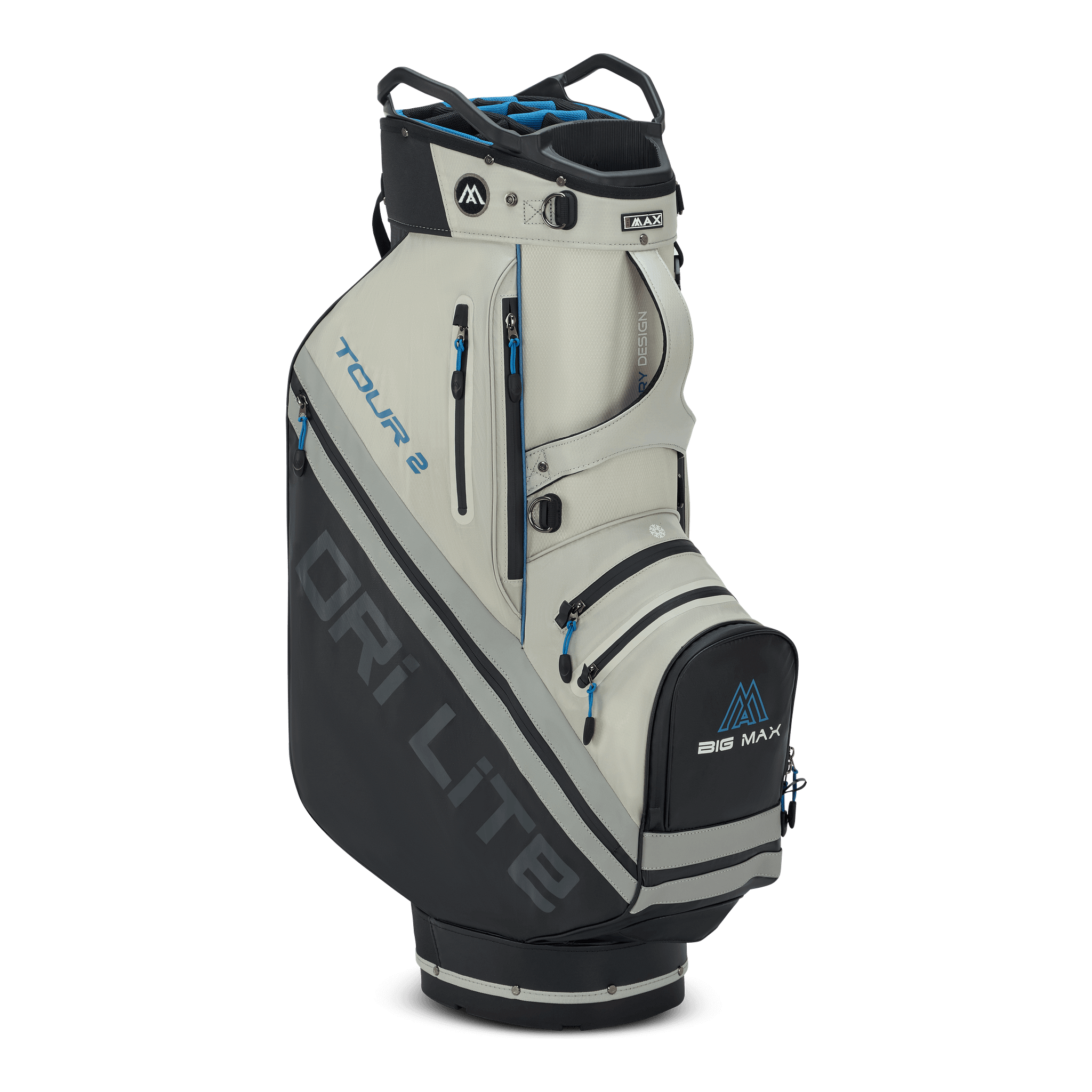 Big Max Dri Lite Tour 2 Golf Bag - Black / Off White / Blue