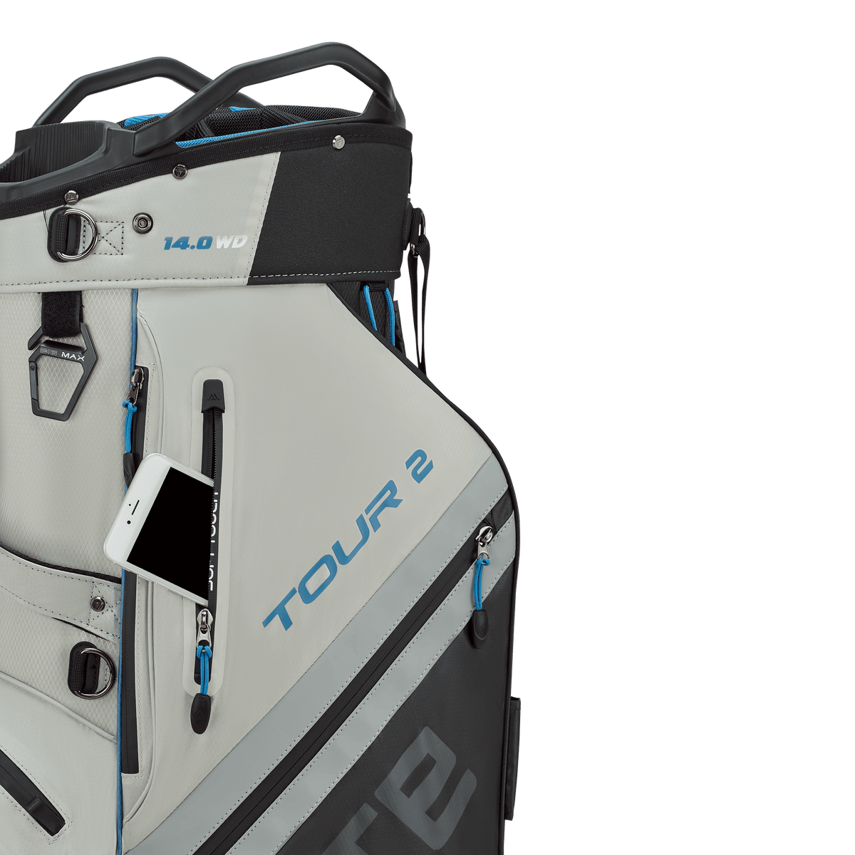 Big Max Dri Lite Tour 2 Golf Bag - Black / Off White / Blue