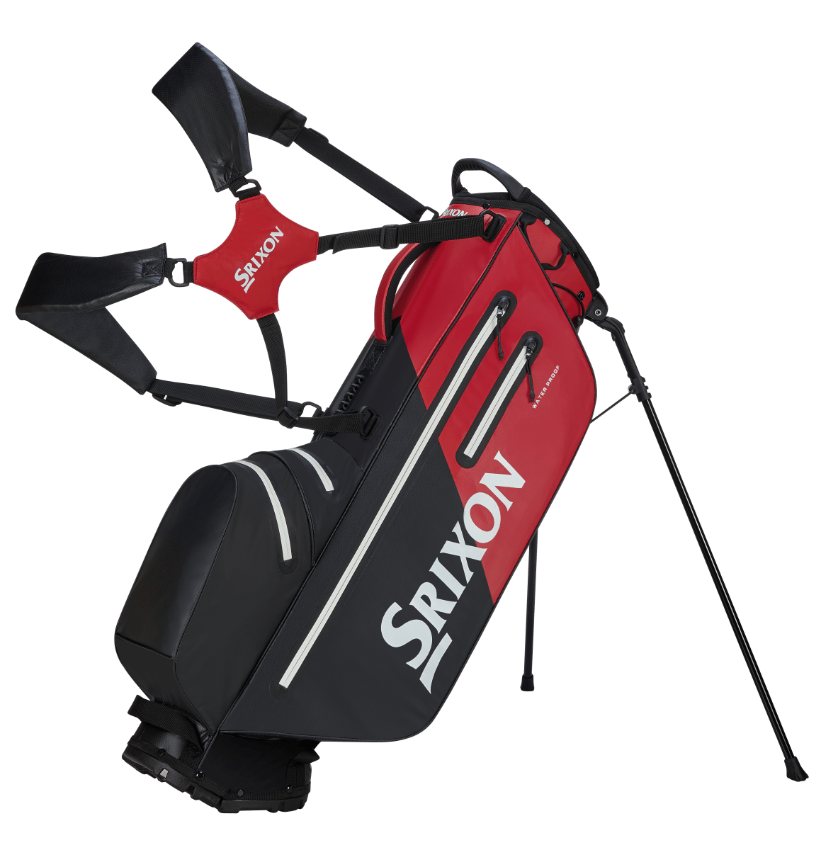 Srixon Weatherproof Stand Bag 2026 - Black / Red - Srixon