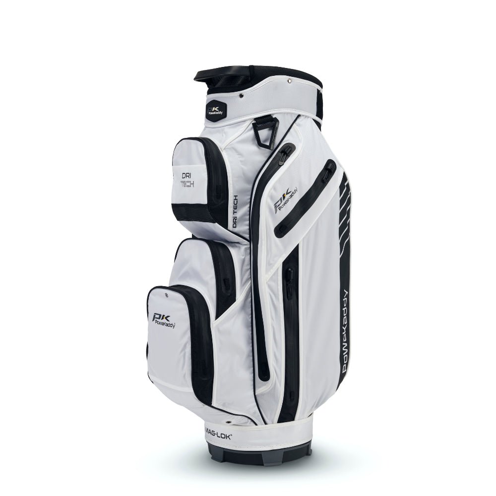 Powakaddy 2024 Dri Tech Cart Bag - White/Black - PowaKaddy