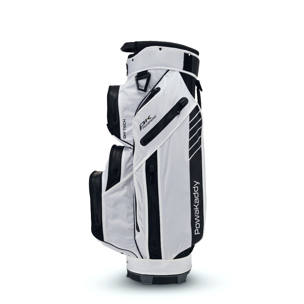 Powakaddy 2024 Dri Tech Cart Bag - White/Black - PowaKaddy