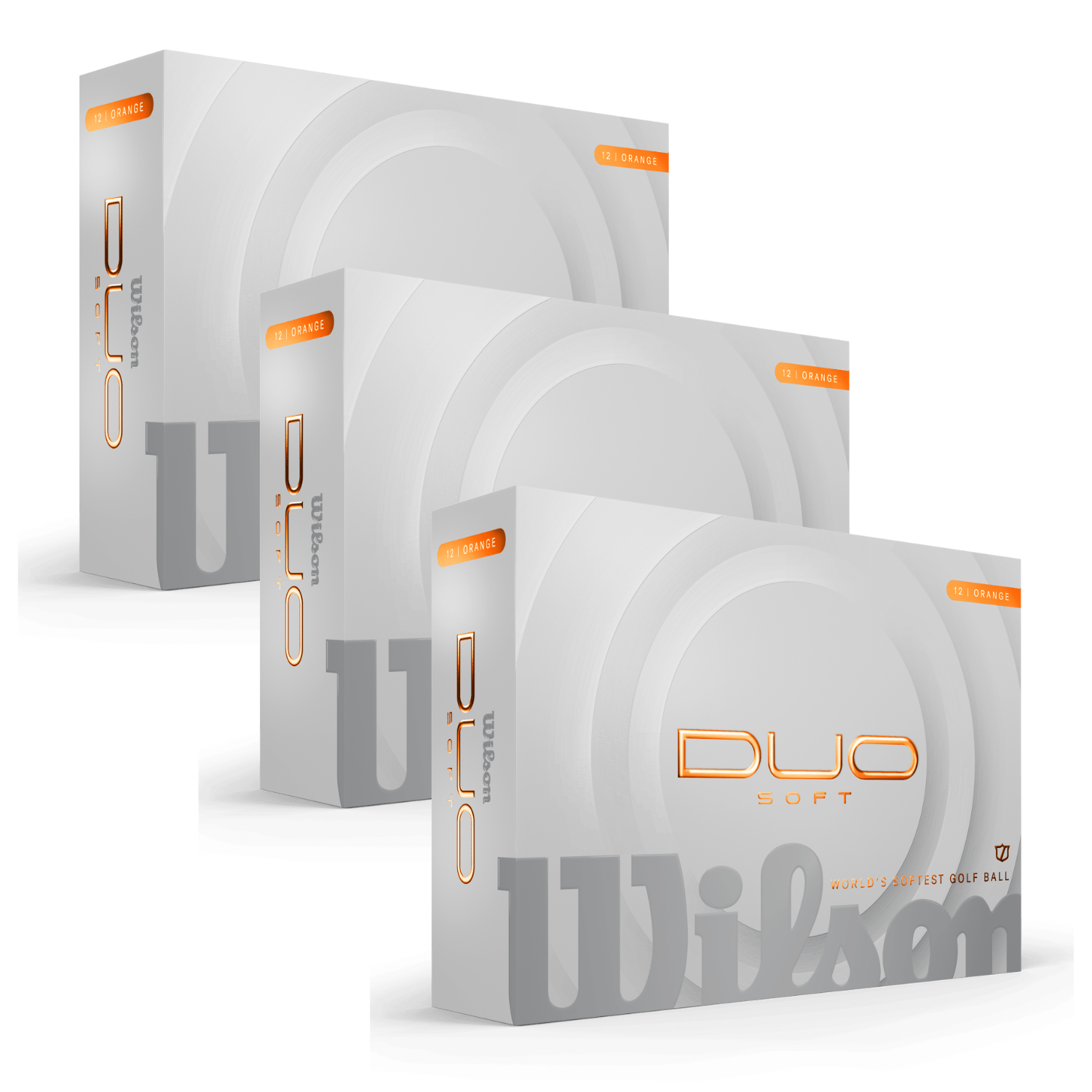 Wilson Duo Soft Golf Balls 3 Dozen Bundle - Orange