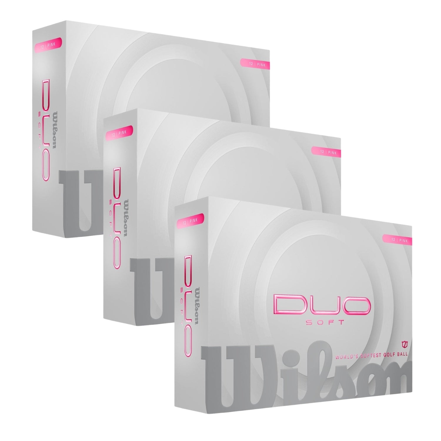 Wilson Duo Soft Golf Balls 3 Dozen Bundle - Pink