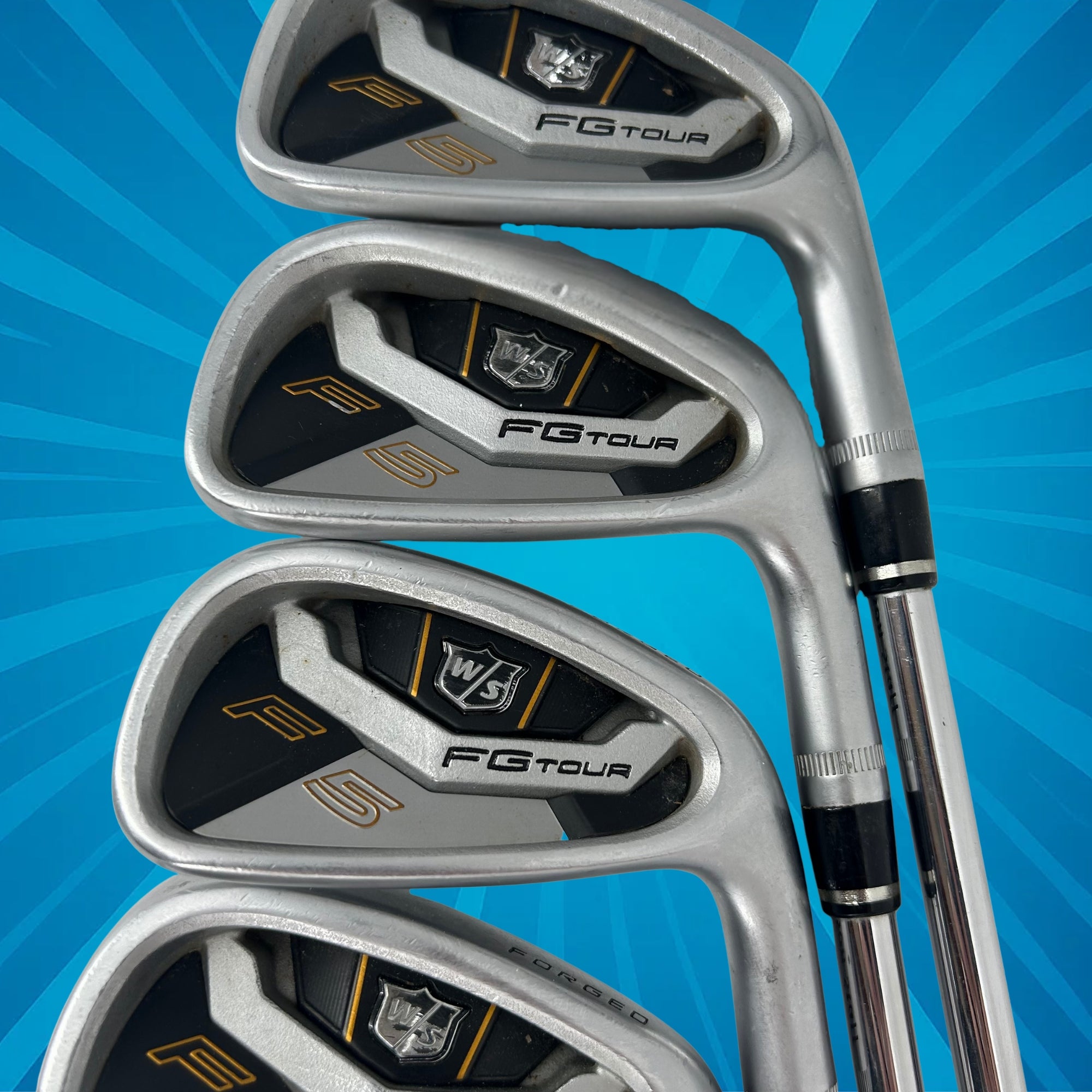 Wilson Staff FG Tour F5 Irons / 4-PW / True Temper Dynamic Gold XP R300 / Regular