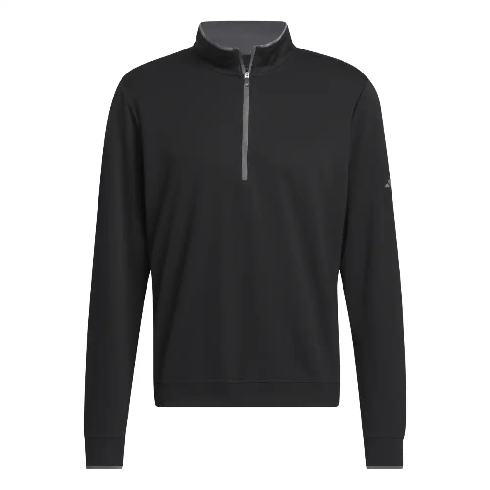 adidas UPF Lightweight 1/4 Zip Pullover - Black