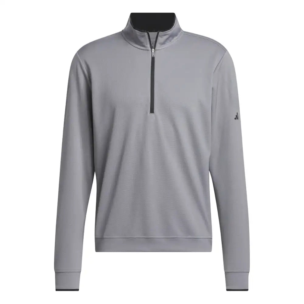 adidas UPF Lightweight 1/4 Zip Pullover - Grey