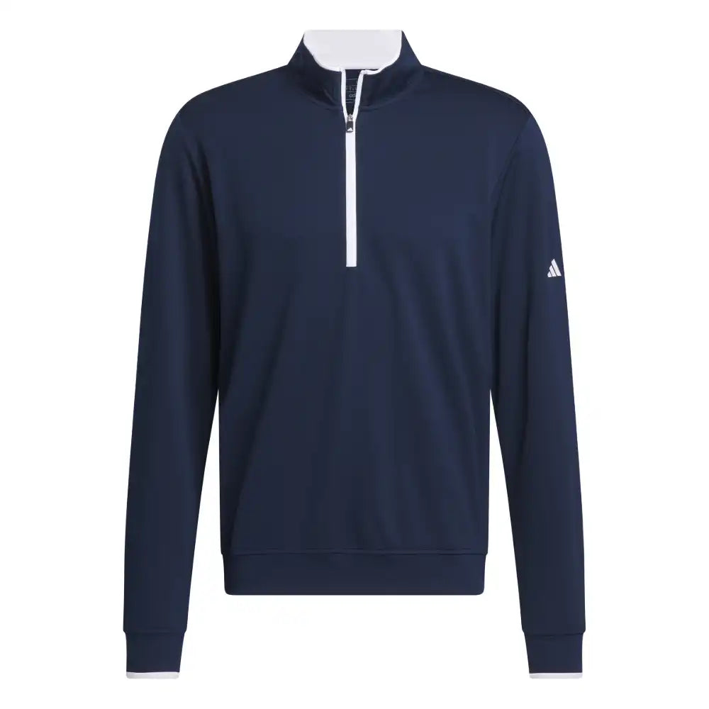 adidas UPF Lightweight 1/4 Zip Pullover - Navy