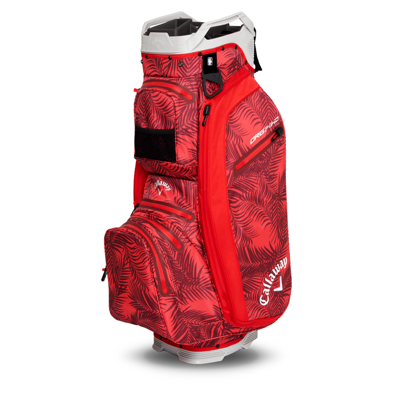 Callaway Org 14 HD Cart Bag 25 - Red Palms/Light Grey