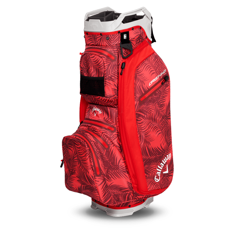 Callaway Org 14 HD Cart Bag 25 - Red Palms/Light Grey - Callaway