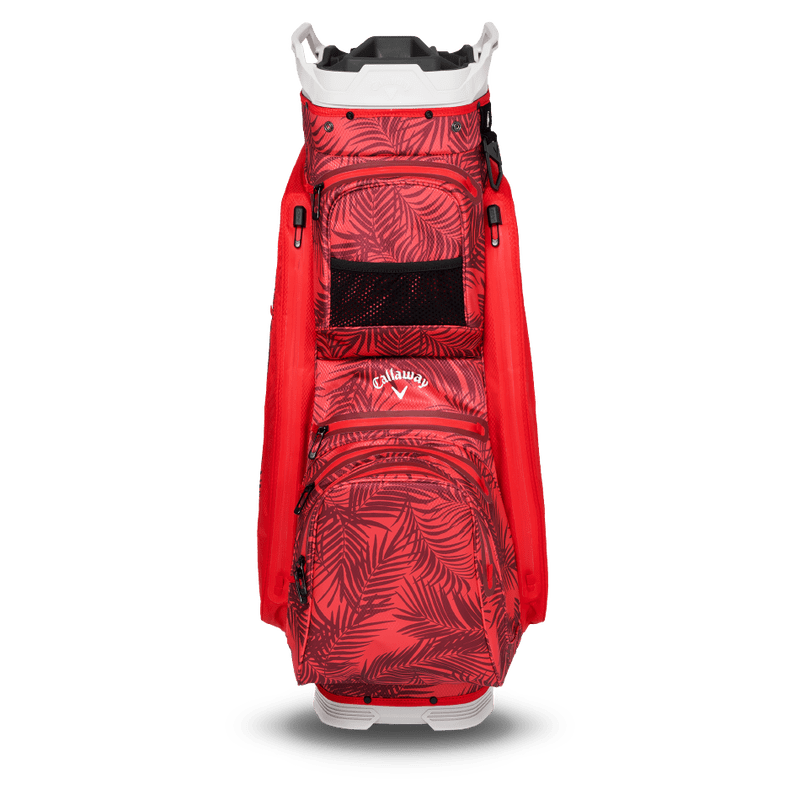 Callaway Org 14 HD Cart Bag 25 - Red Palms/Light Grey - Callaway