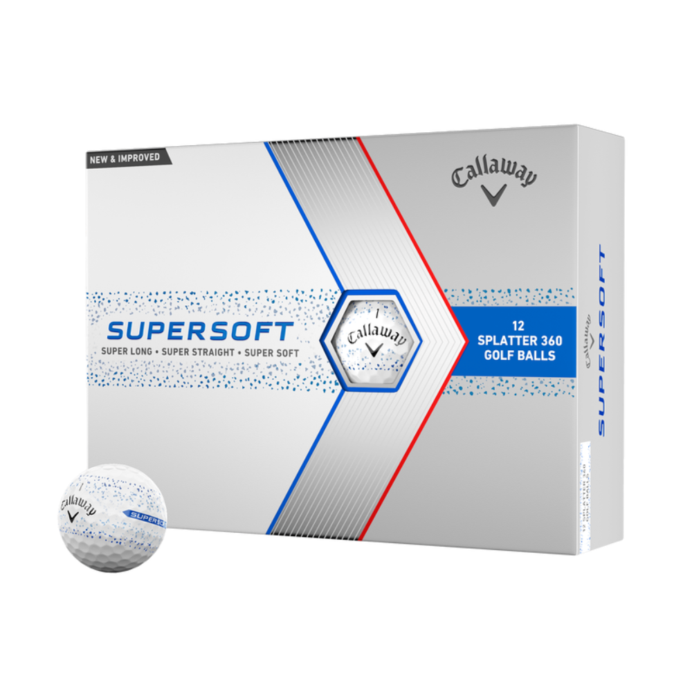 Callaway Supersoft 2024 Blue Splatter Golf Balls