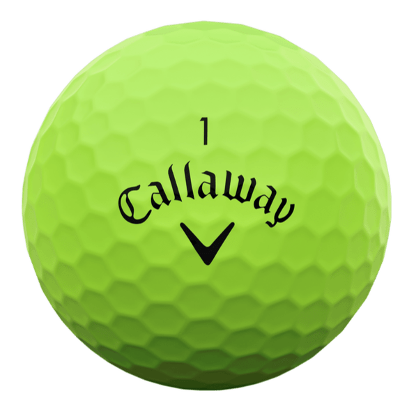 Callaway Supersoft Matte Green Golf Balls (3 Ball Sleeve) - Callaway