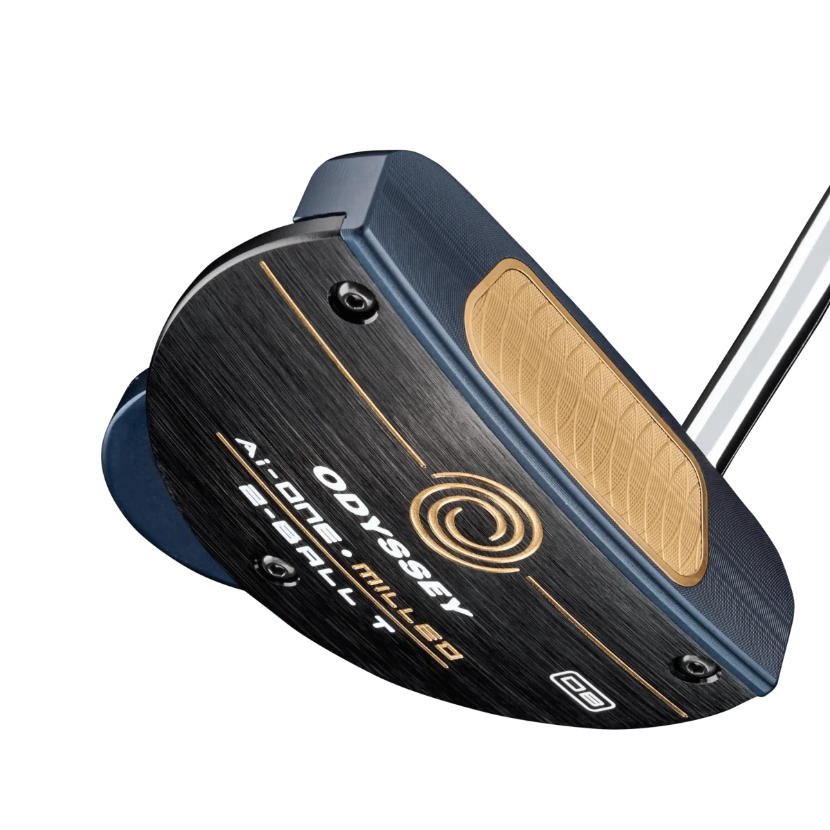 Odyssey Ai - ONE Milled Two Ball T DB Left Handed Putter - Odyssey