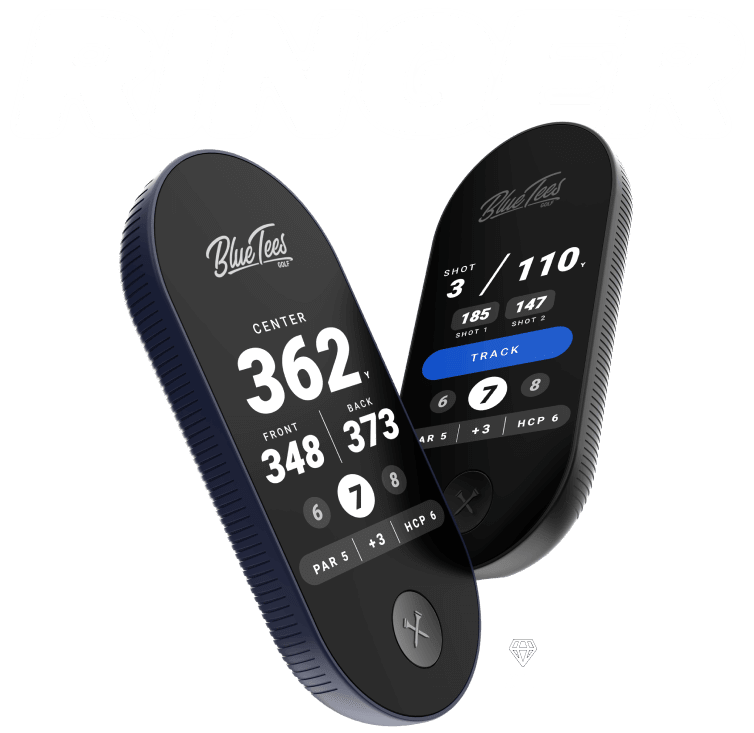 Blue Tees Ringer Black Handheld Golf GPS - Blue Tees