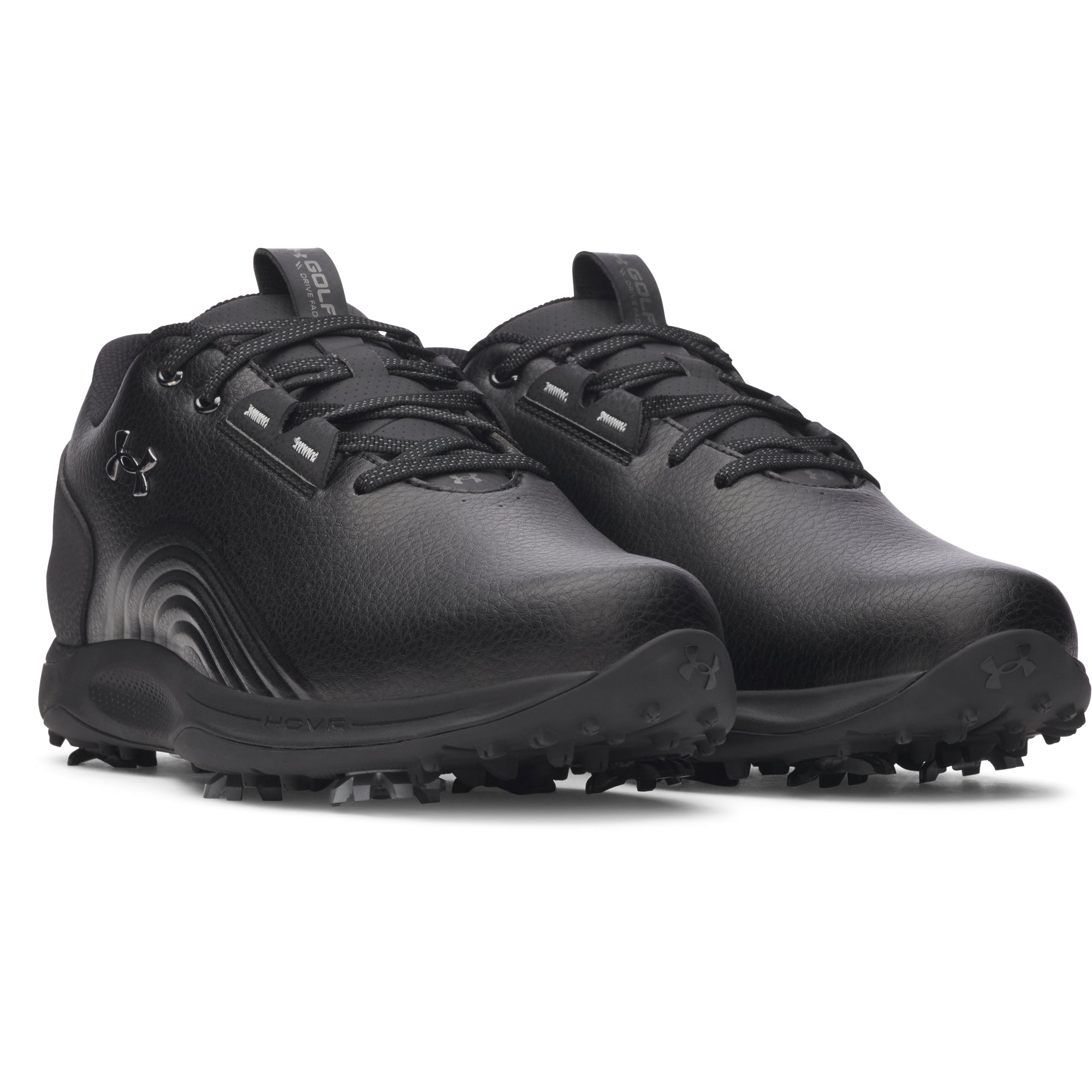 Under Armour Drive Fade 2 Golf Shoes - Black / Black / Metallic Gunmetal