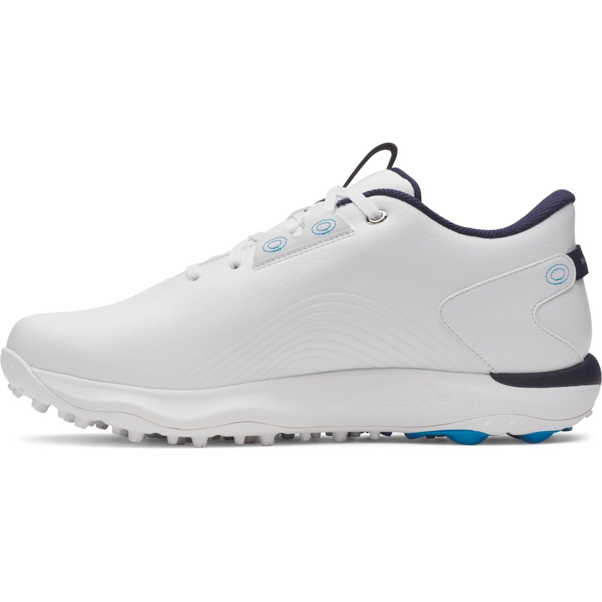 Under Armour Drive Fade 2 Spikeless Golf Shoes - White / Metallic Silver - Under Armour