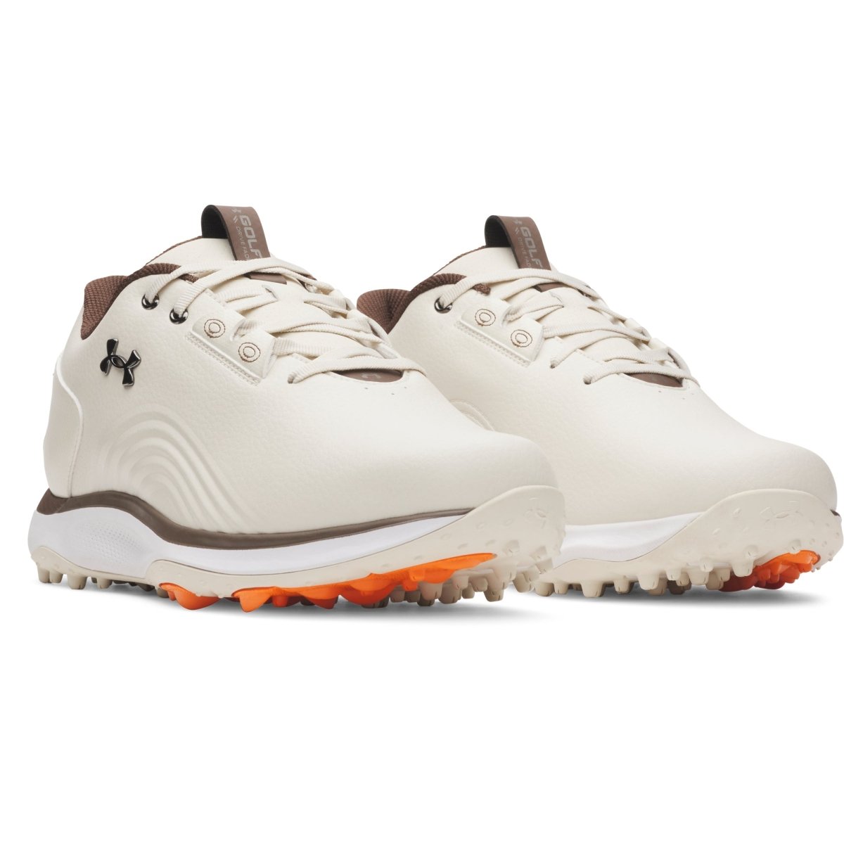 Under Armour Drive Fade 2 Spikeless Golf Shoes - Stone / Metallic Silver - Under Armour