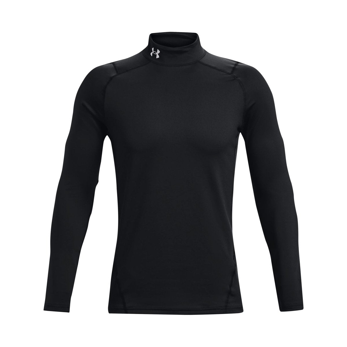 Under Armour ColdGear Armour Fitted Mock Baselayer - Black / White - Under Armour