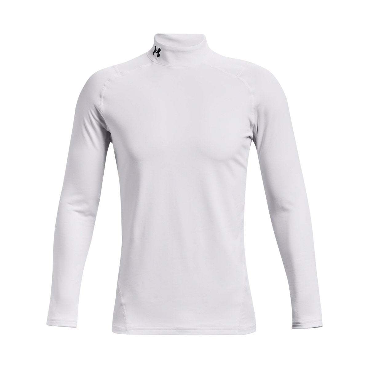 Under Armour ColdGear Armour Fitted Mock Baselayer - White / Black - Under Armour