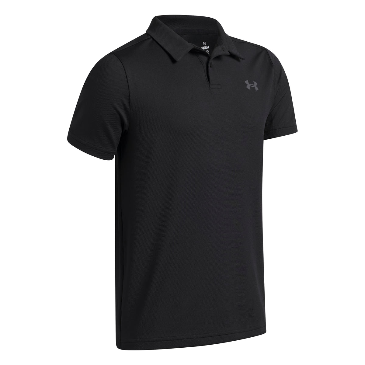 Under Armour Matchplay Junior Golf Polo - Black / Castlerock