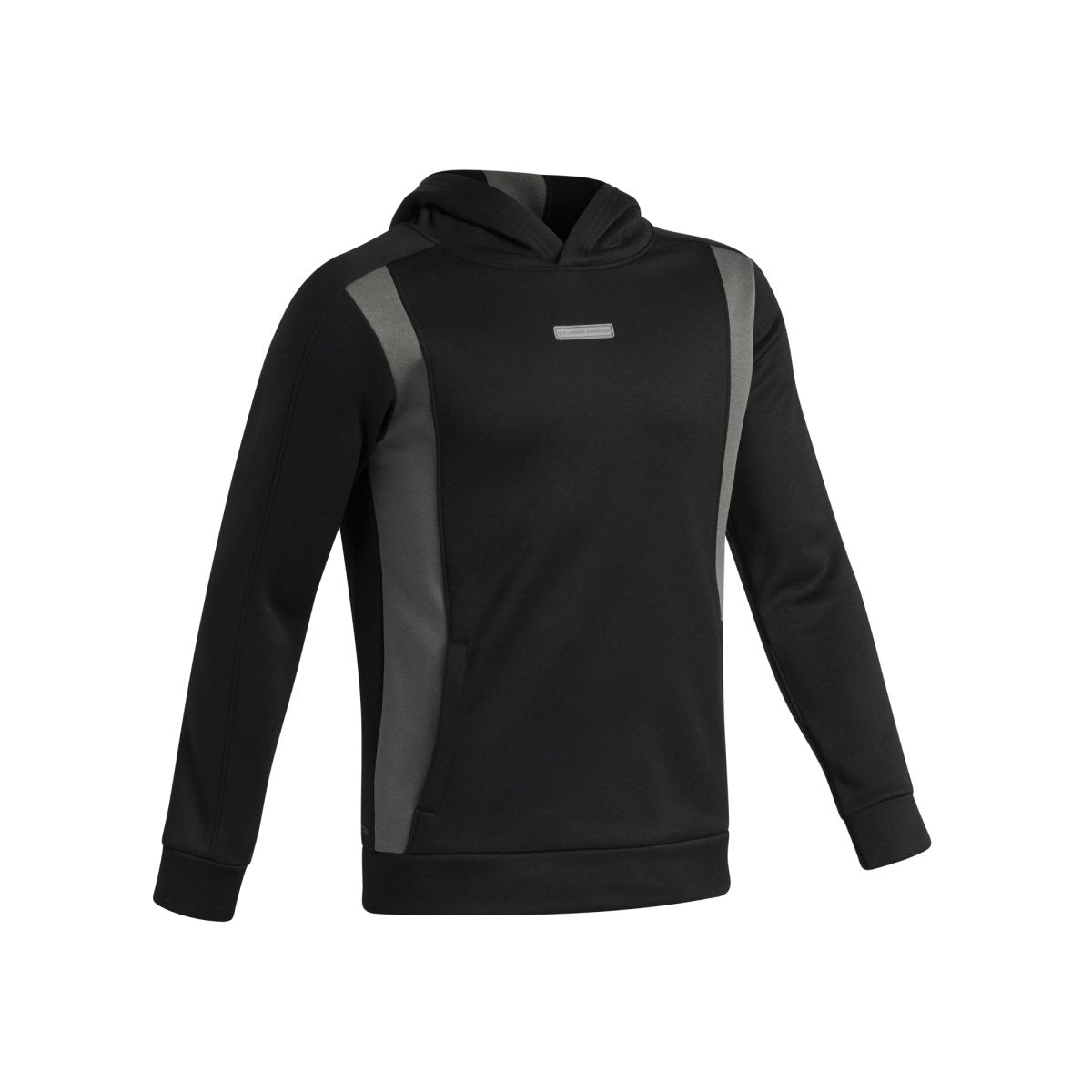 Under Armour Armour Fleece Winterized Junior Golf Hoodie - Ultimate Black / Clay Green - Under Armour