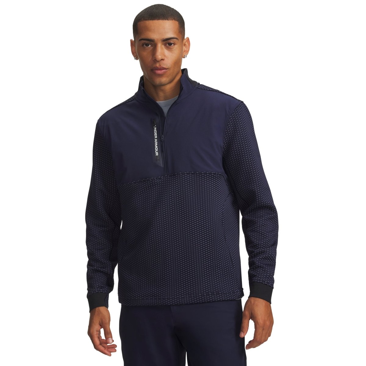 Under Armour Drive Pro Hybrid Men's 1/2 Zip - Midnight Navy / White - Under Armour